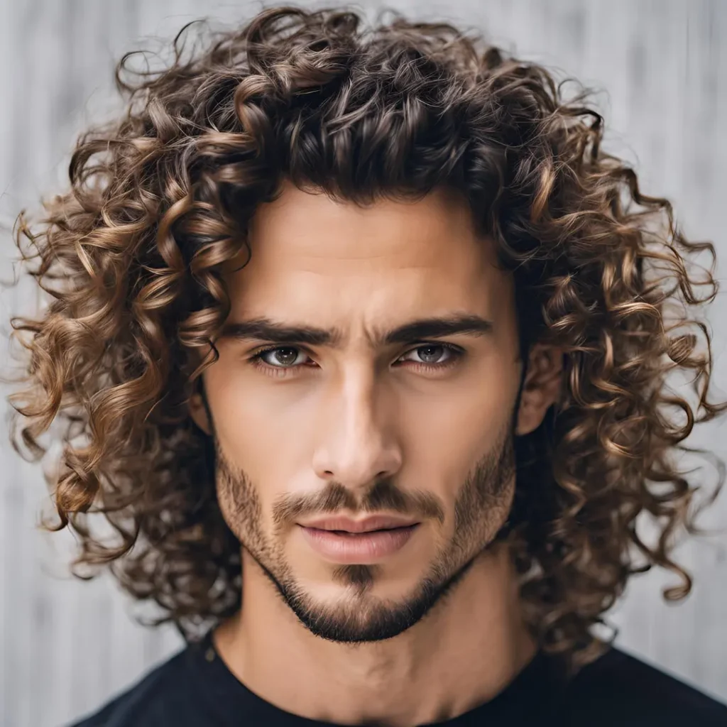 curly hairstyles men's long