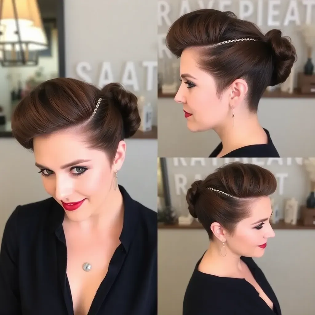 a women in Widows Peak Hairstyles