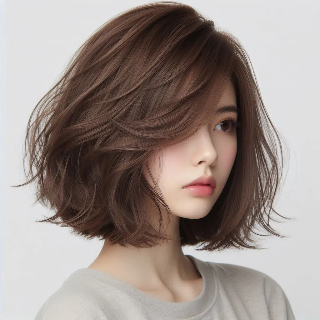 layer cut hairstyle for short hair