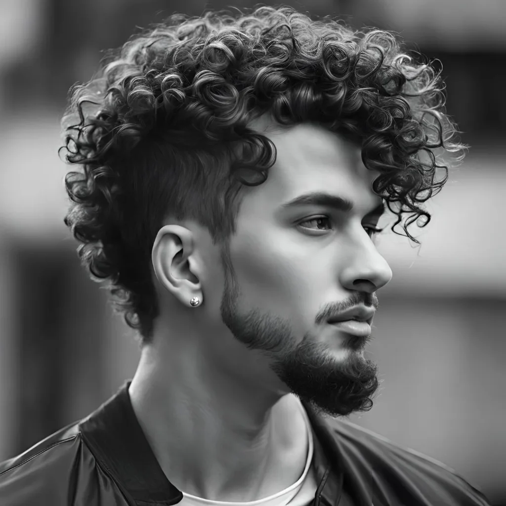 fade hairstyle curly hair