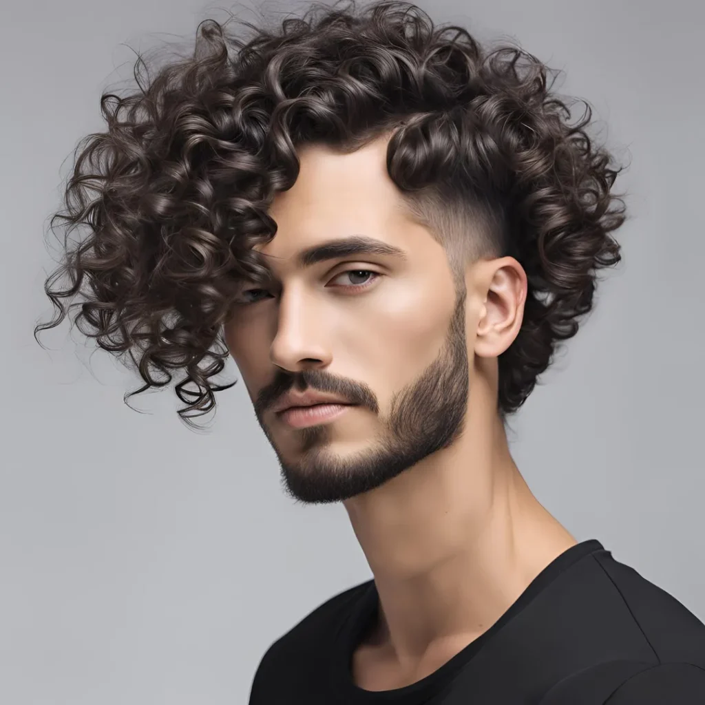 fade hairstyle curly hair