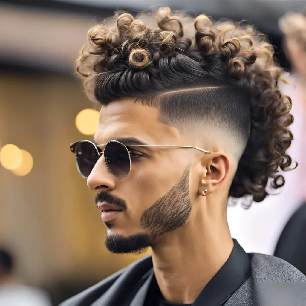 fade hairstyle curly hair