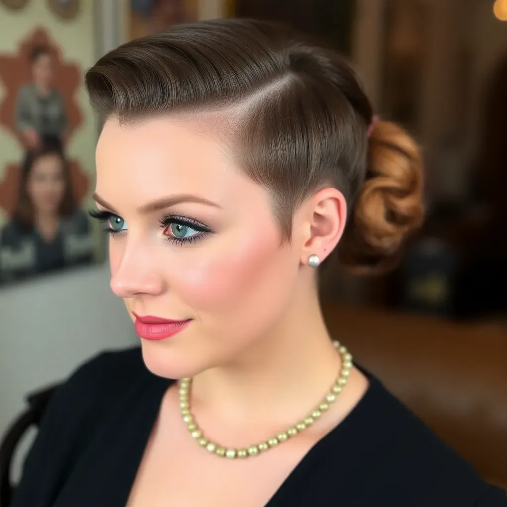 a women in Widows Peak Hairstyles