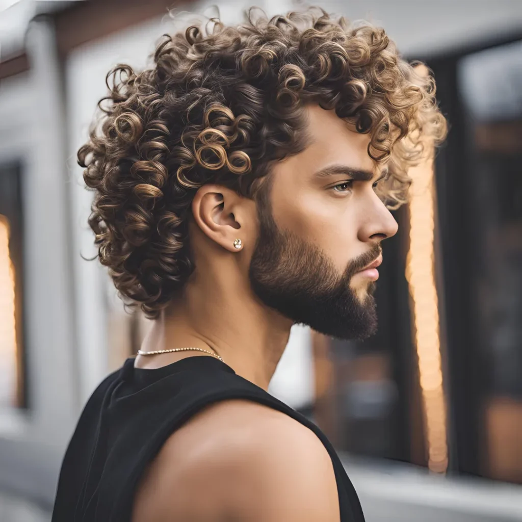 fade hairstyle curly hair