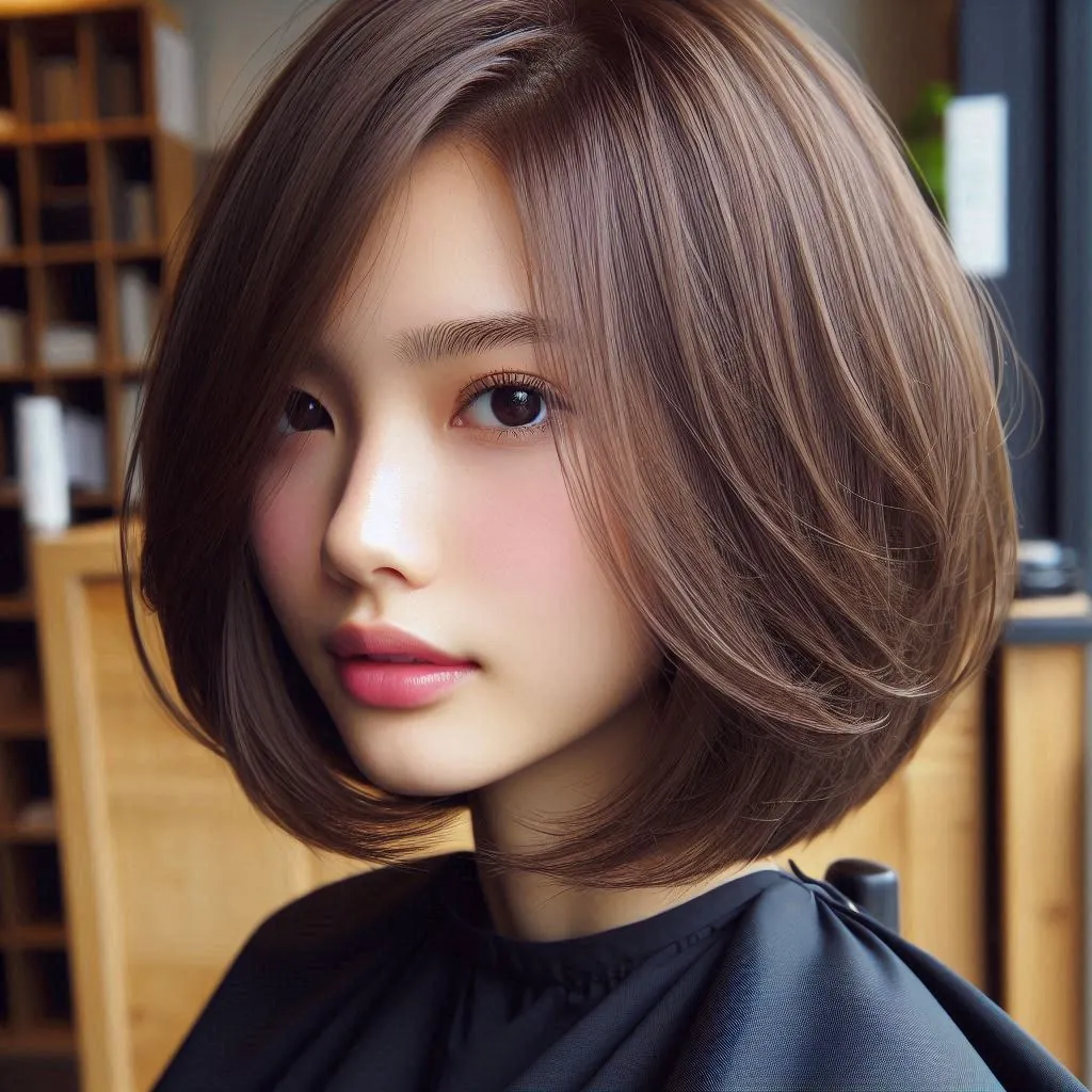 layer cut hairstyle for short hair