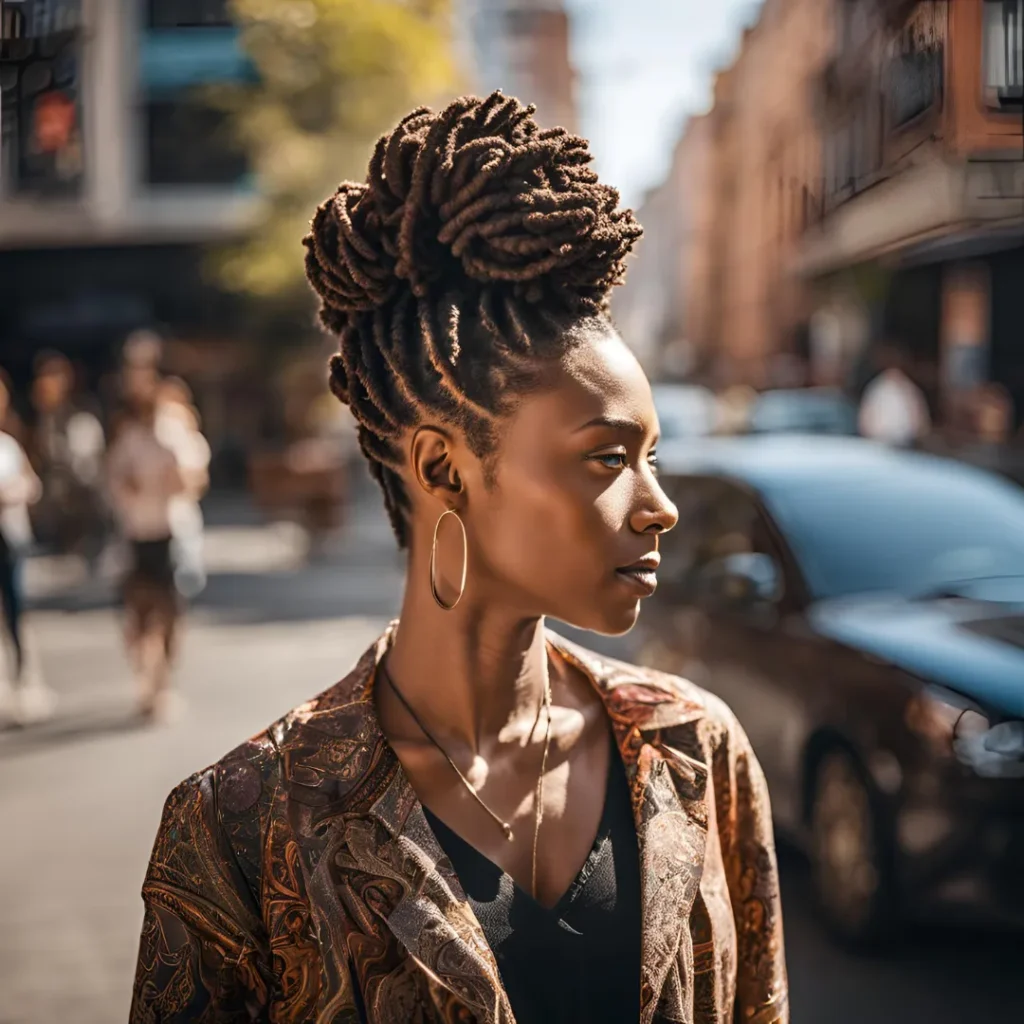 a women in Loc Hairstyles