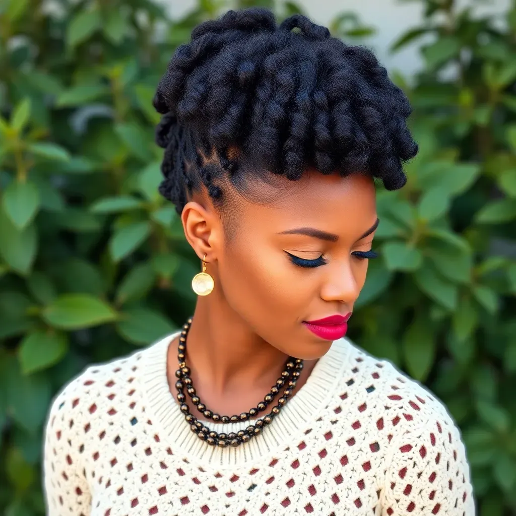 a women in Crochet Hairstyles