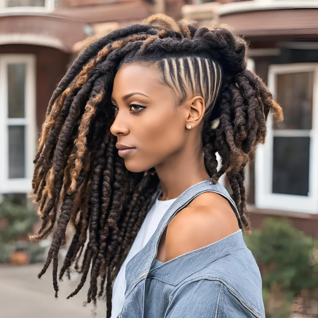 a women in Loc Hairstyles