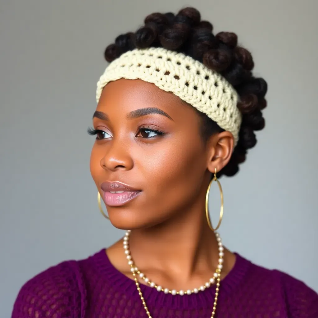 a women in Crochet Hairstyles