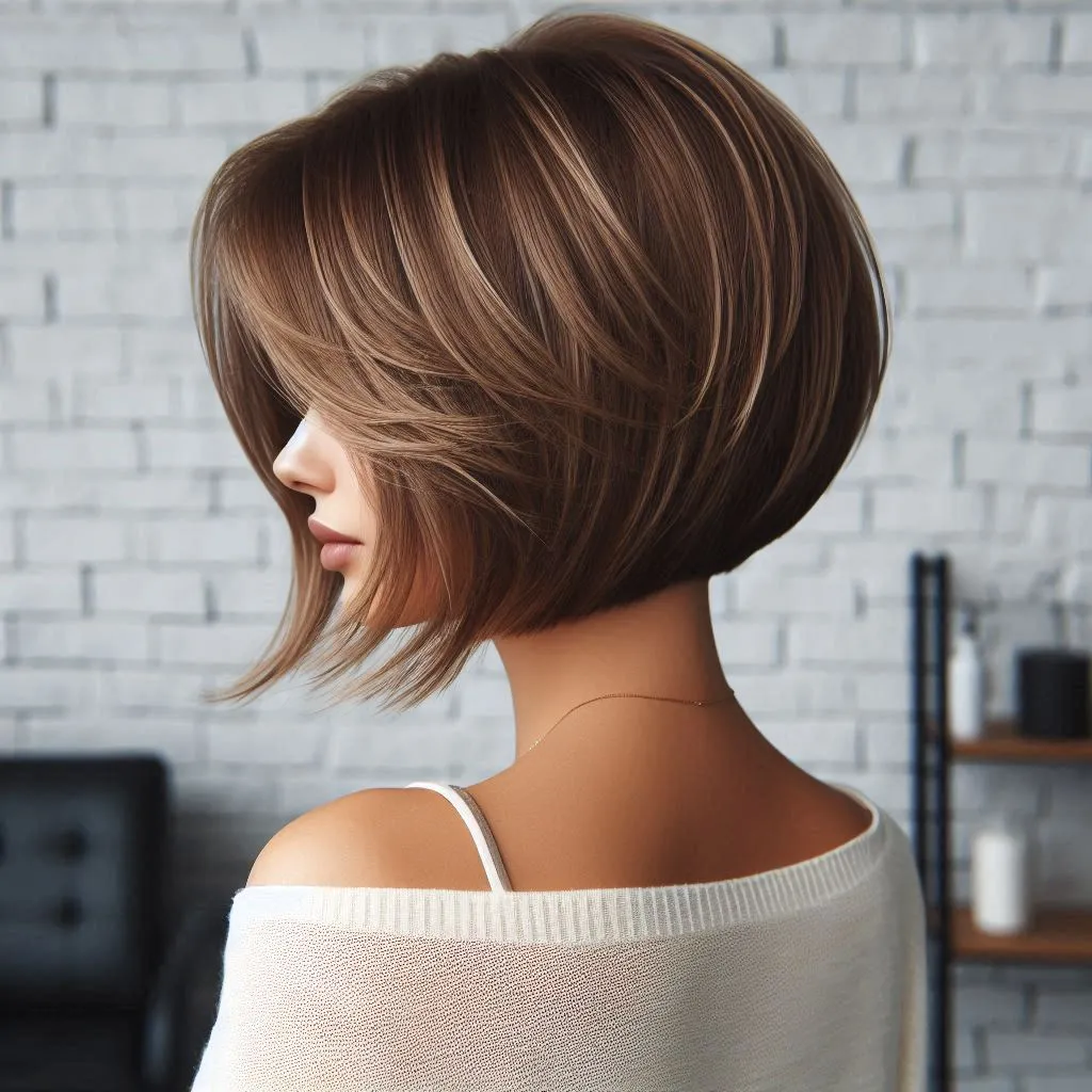 layer cut hairstyle for short hair