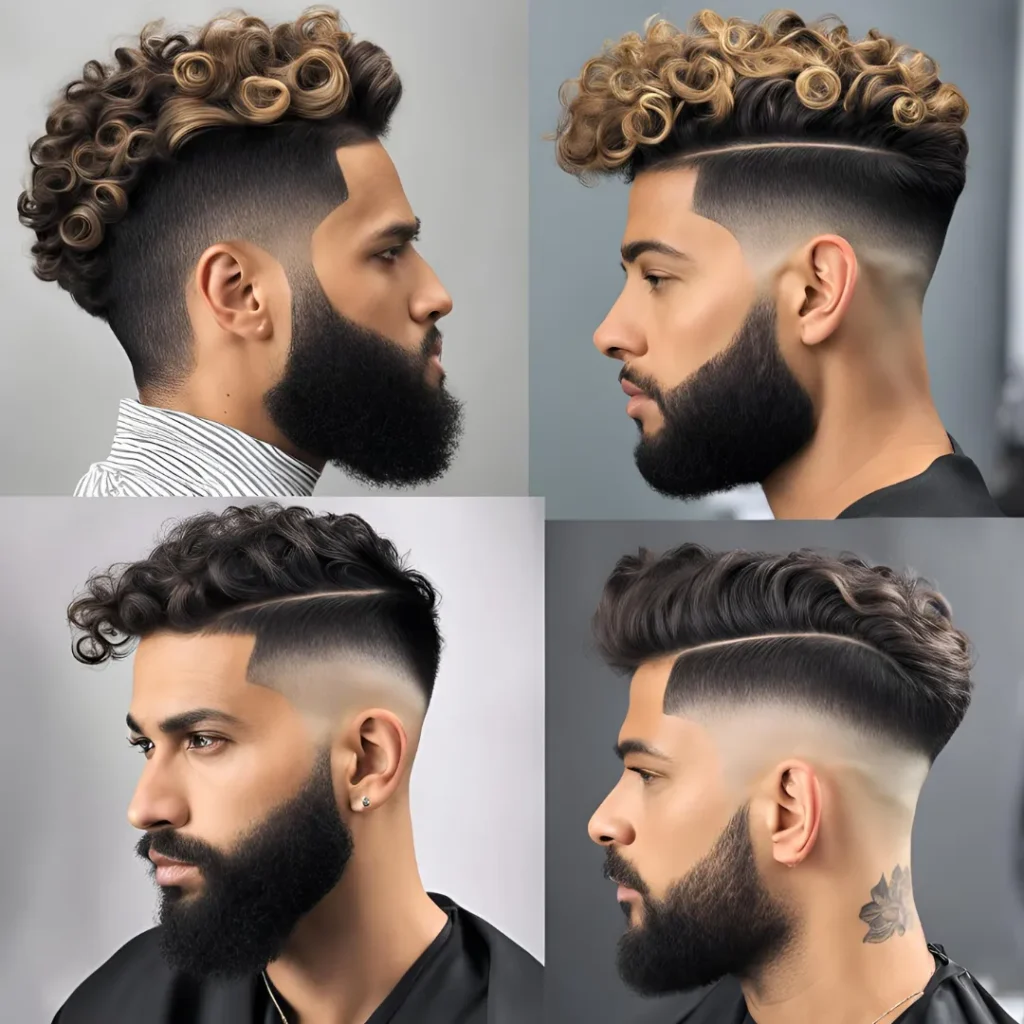 fade hairstyle curly hair