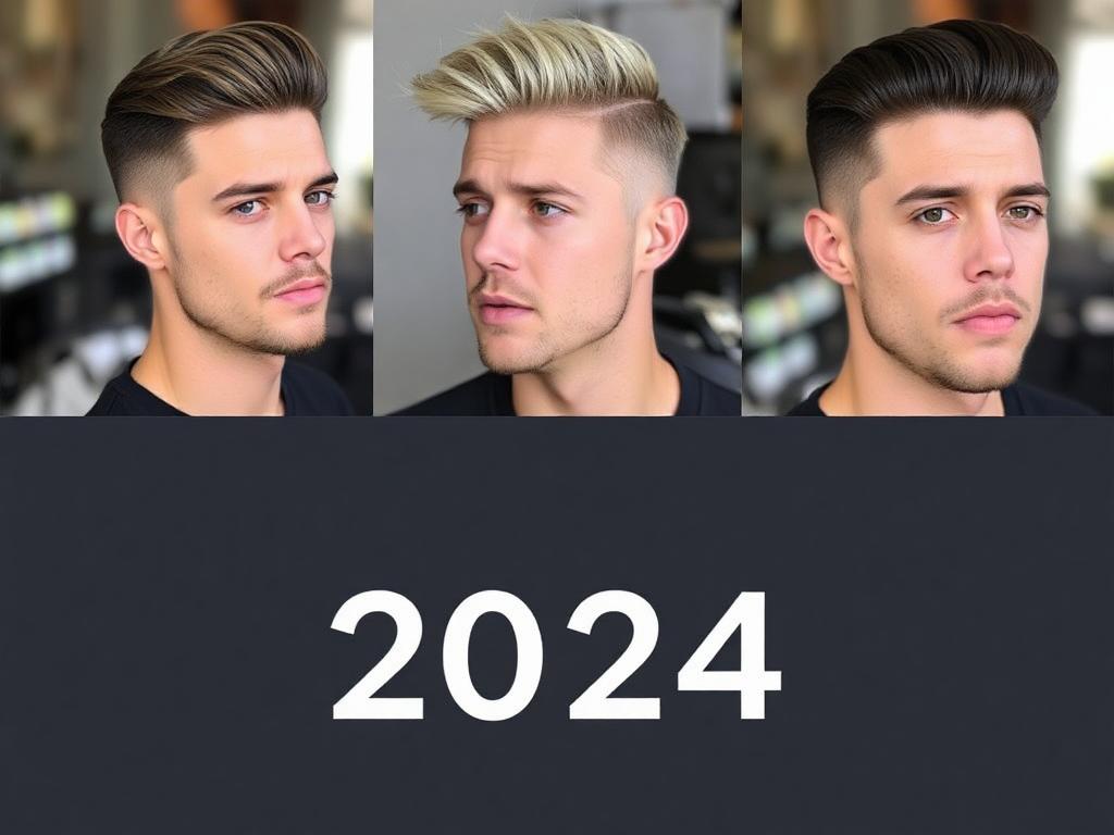 a men with Trending Hairstyles of 2024