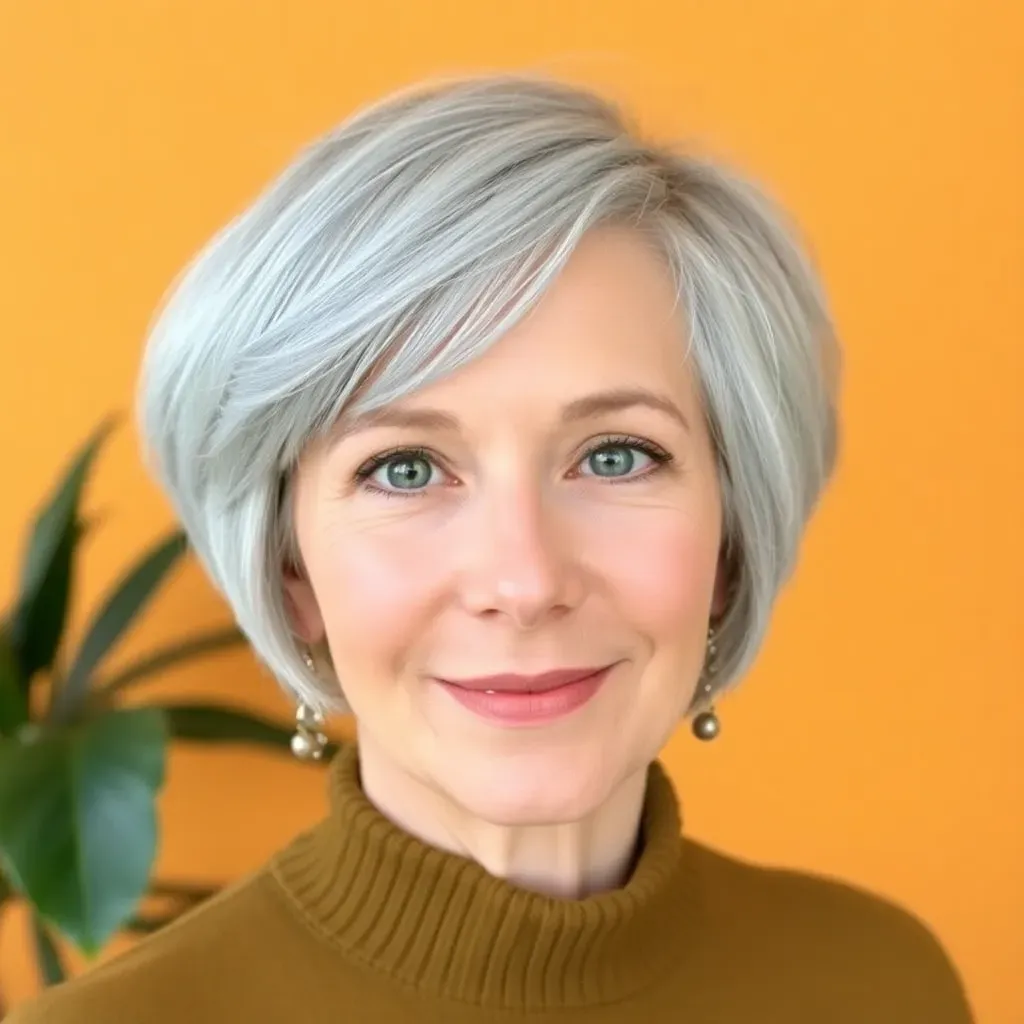 short haircuts for older women