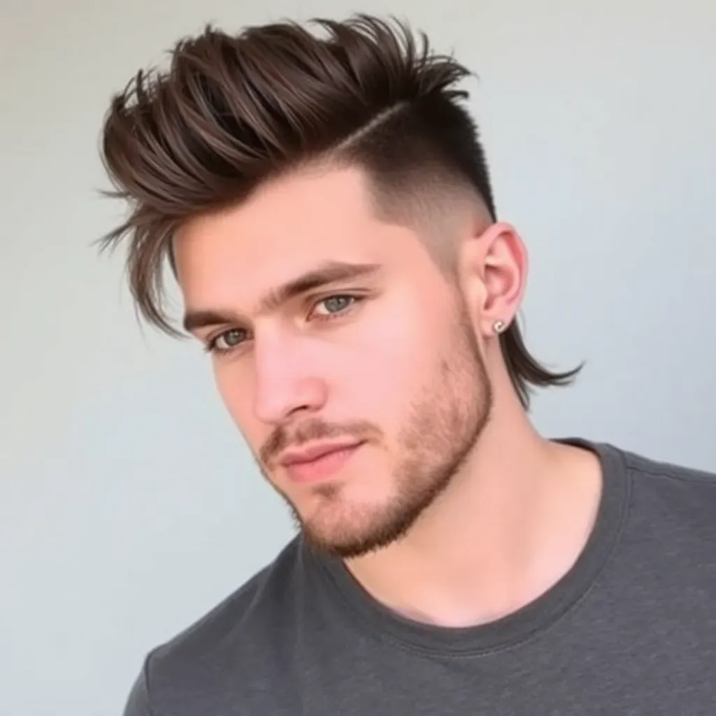 modern mullet hairstyles for men