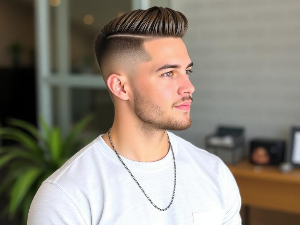 a men with Trending Hairstyles of 2024