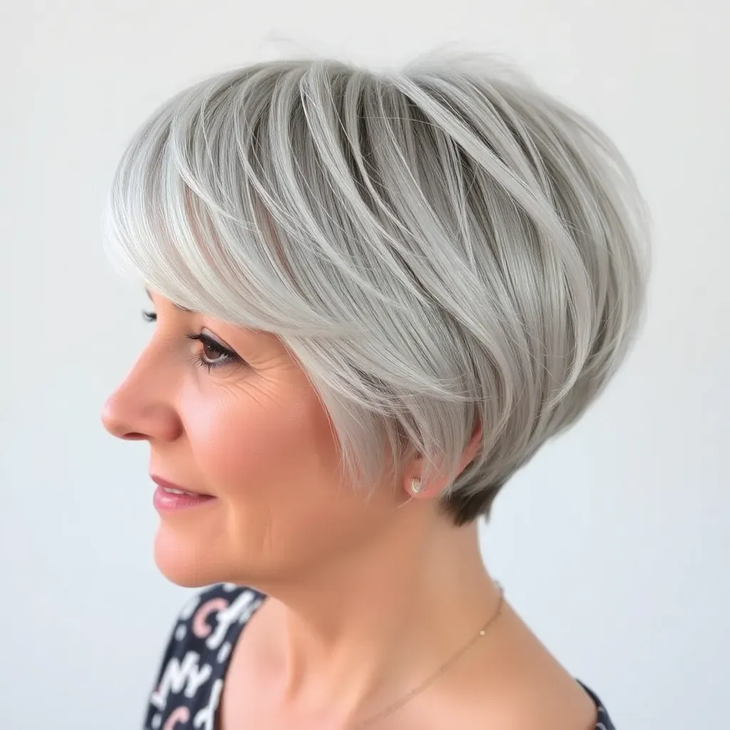 short haircuts for older women