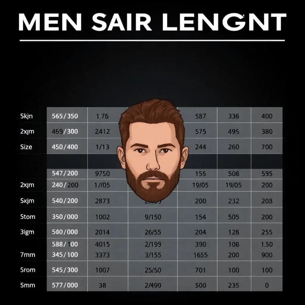 mens hair lengths chart