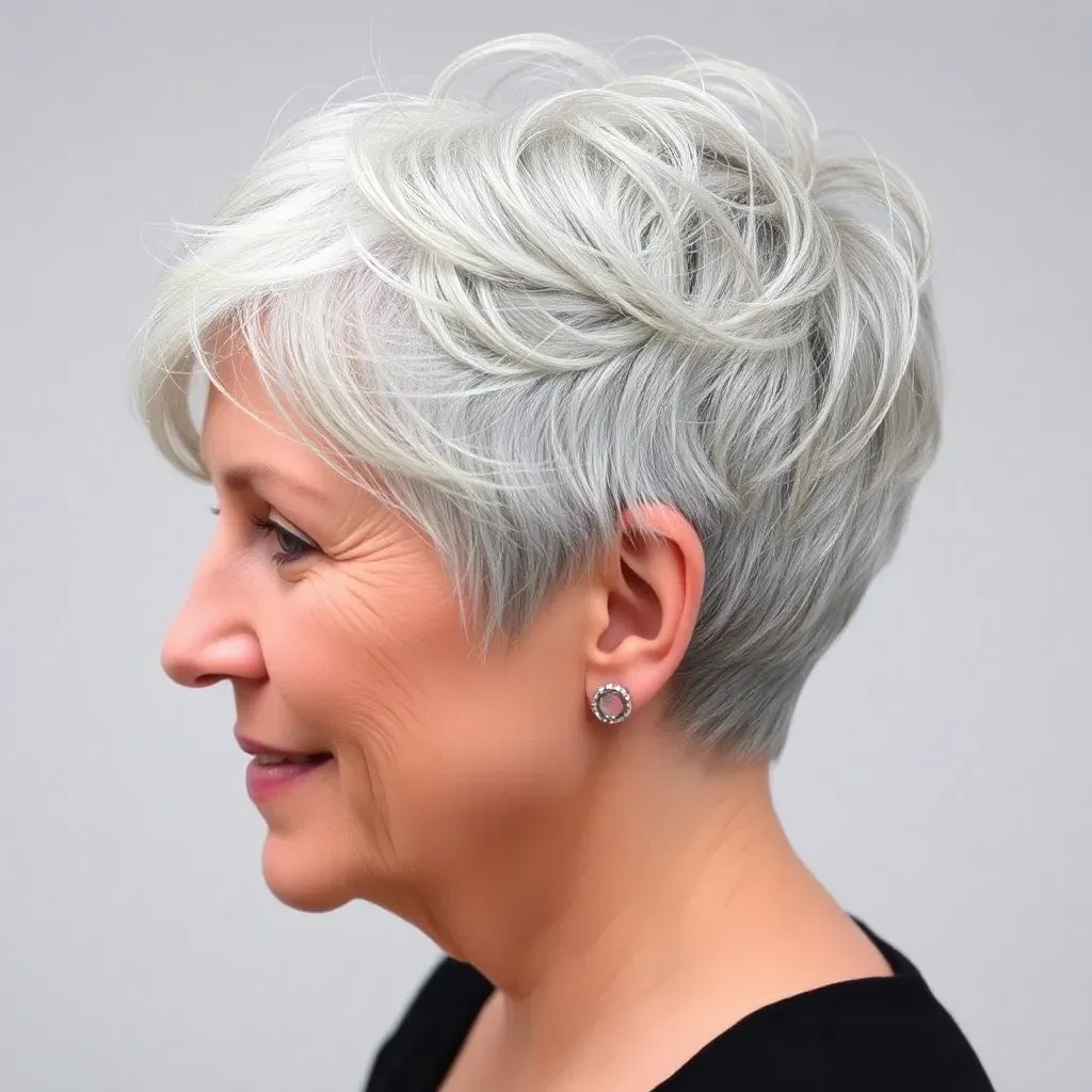 short haircuts for older women