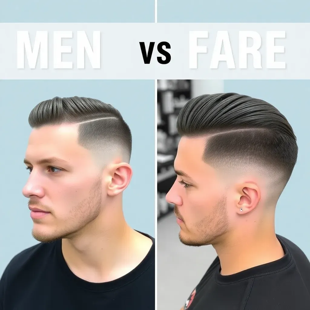 Mens Taper vs Fade Haircut