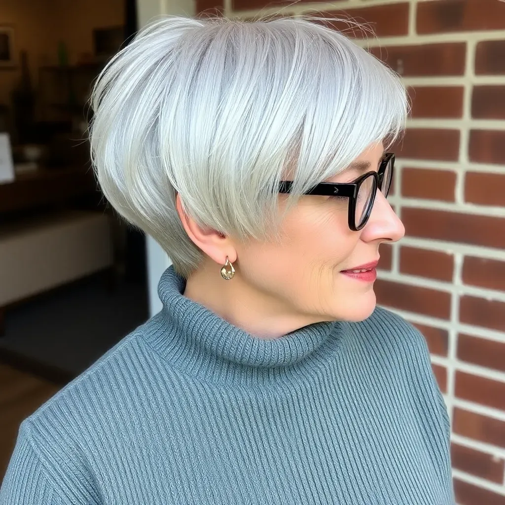 short haircuts for older women