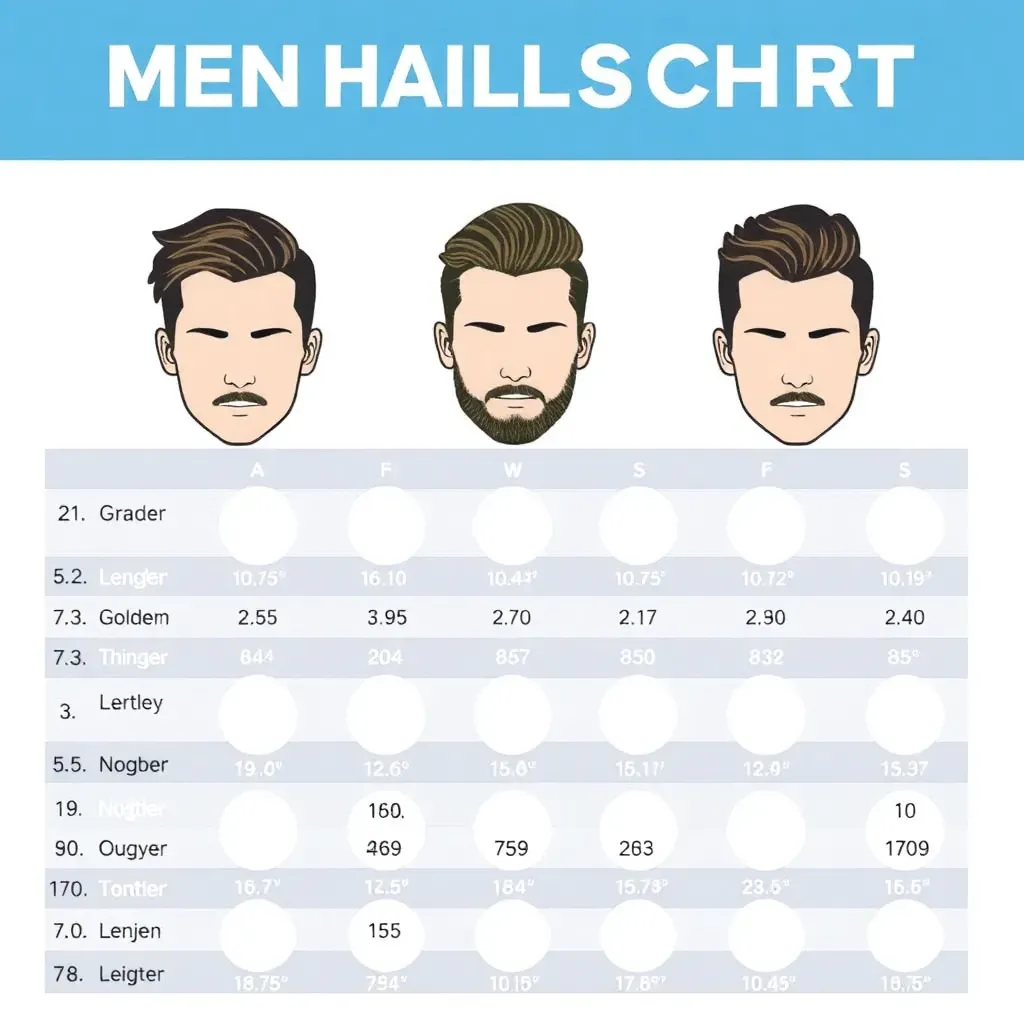 mens hair lengths chart