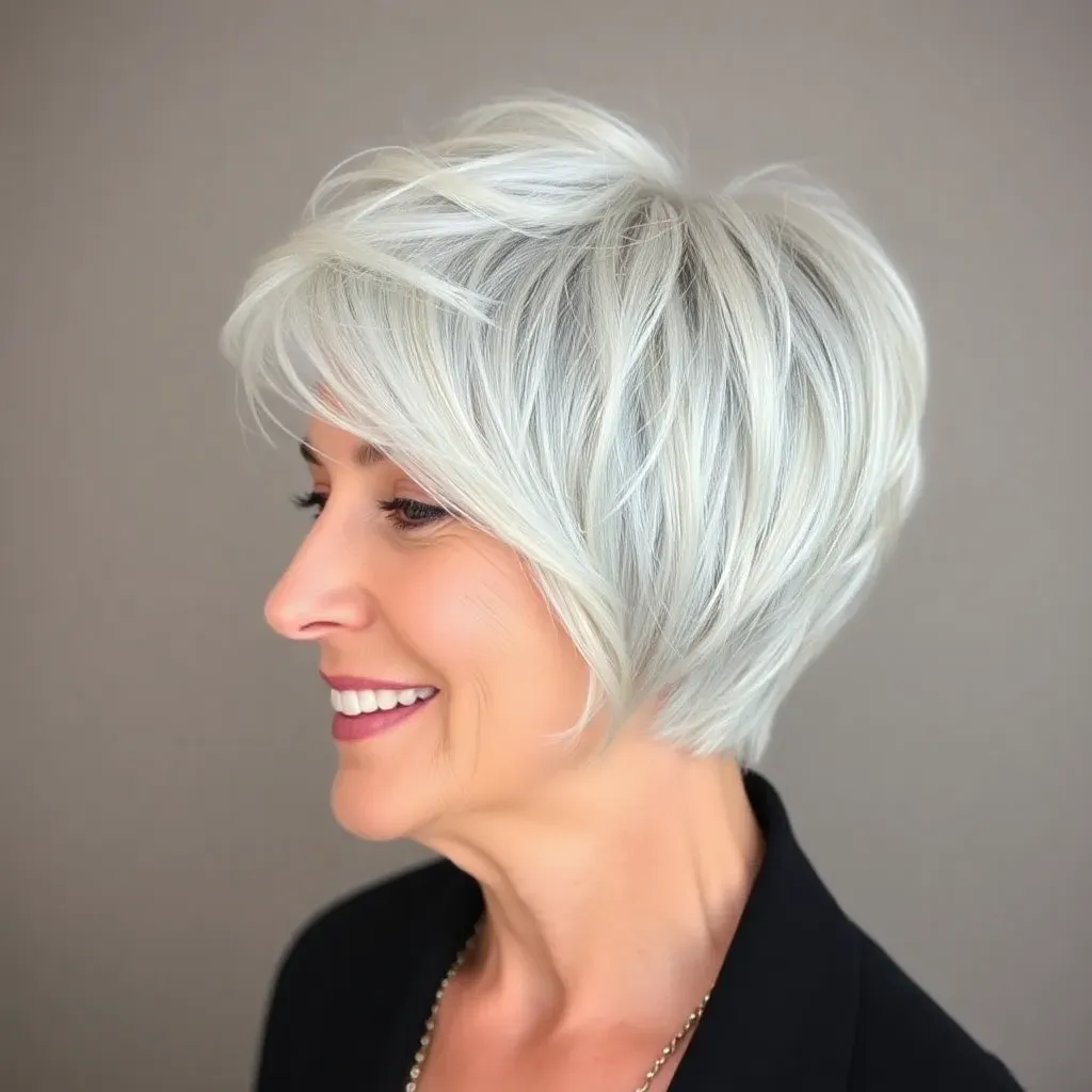 short haircuts for older women