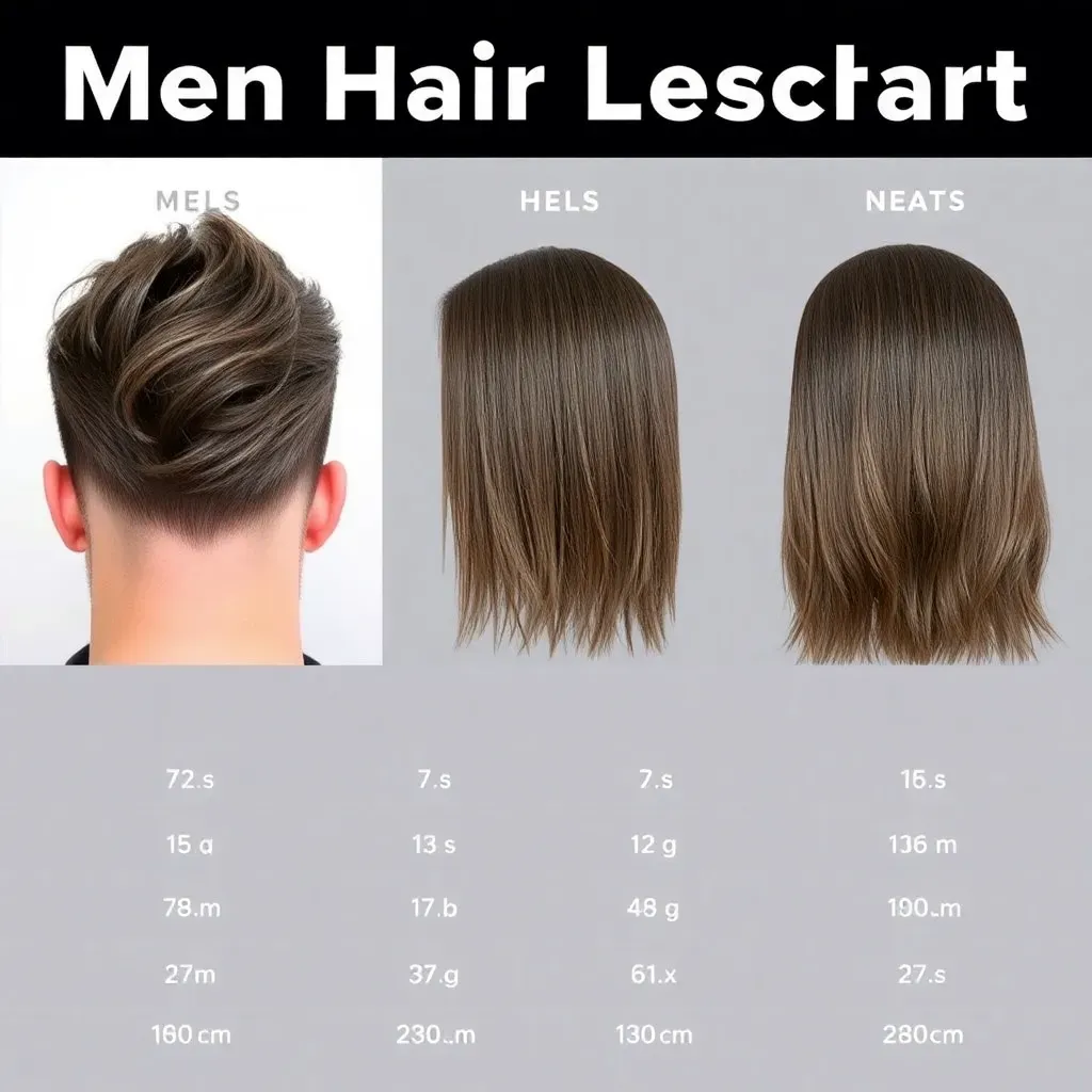 mens hair lengths chart