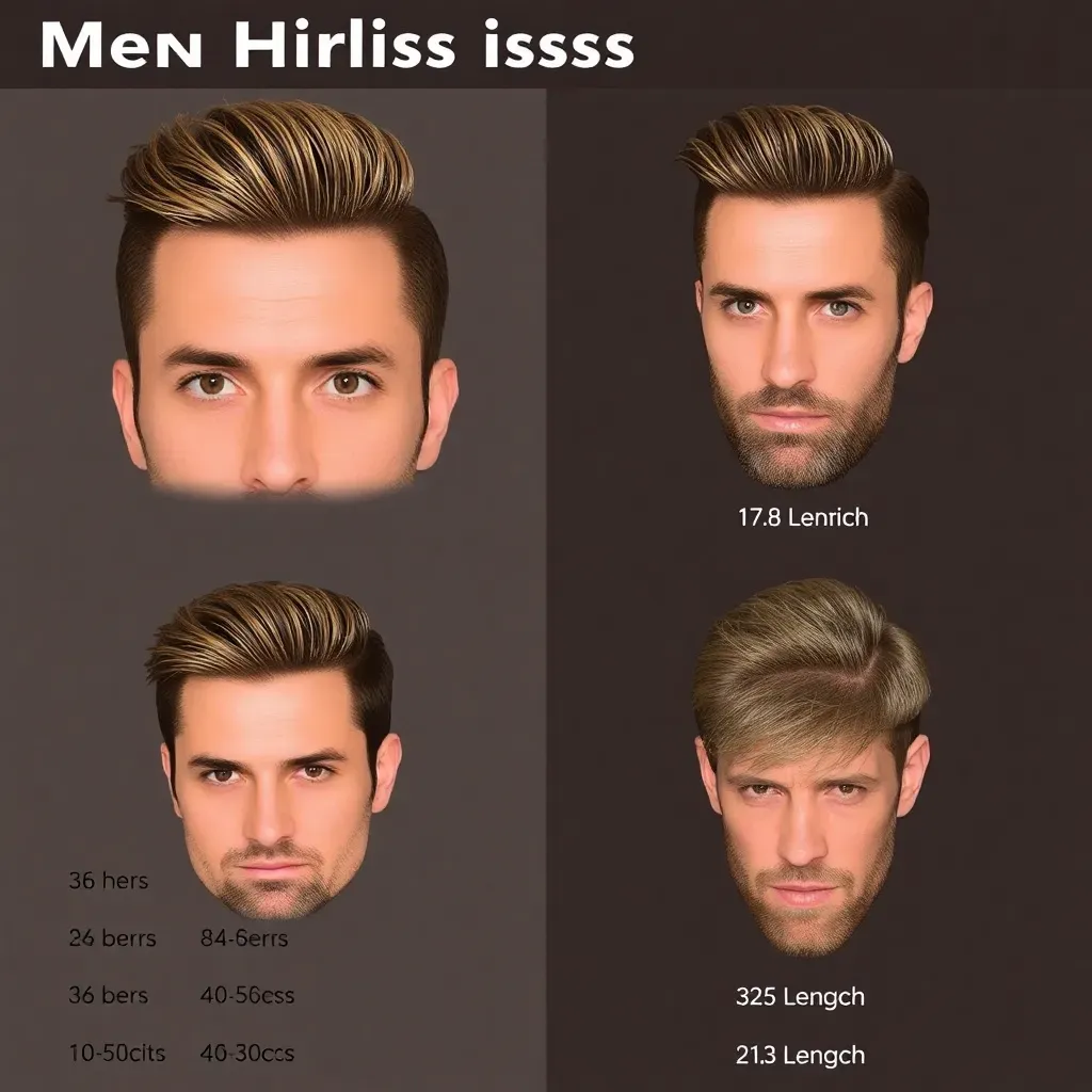 mens hair lengths chart