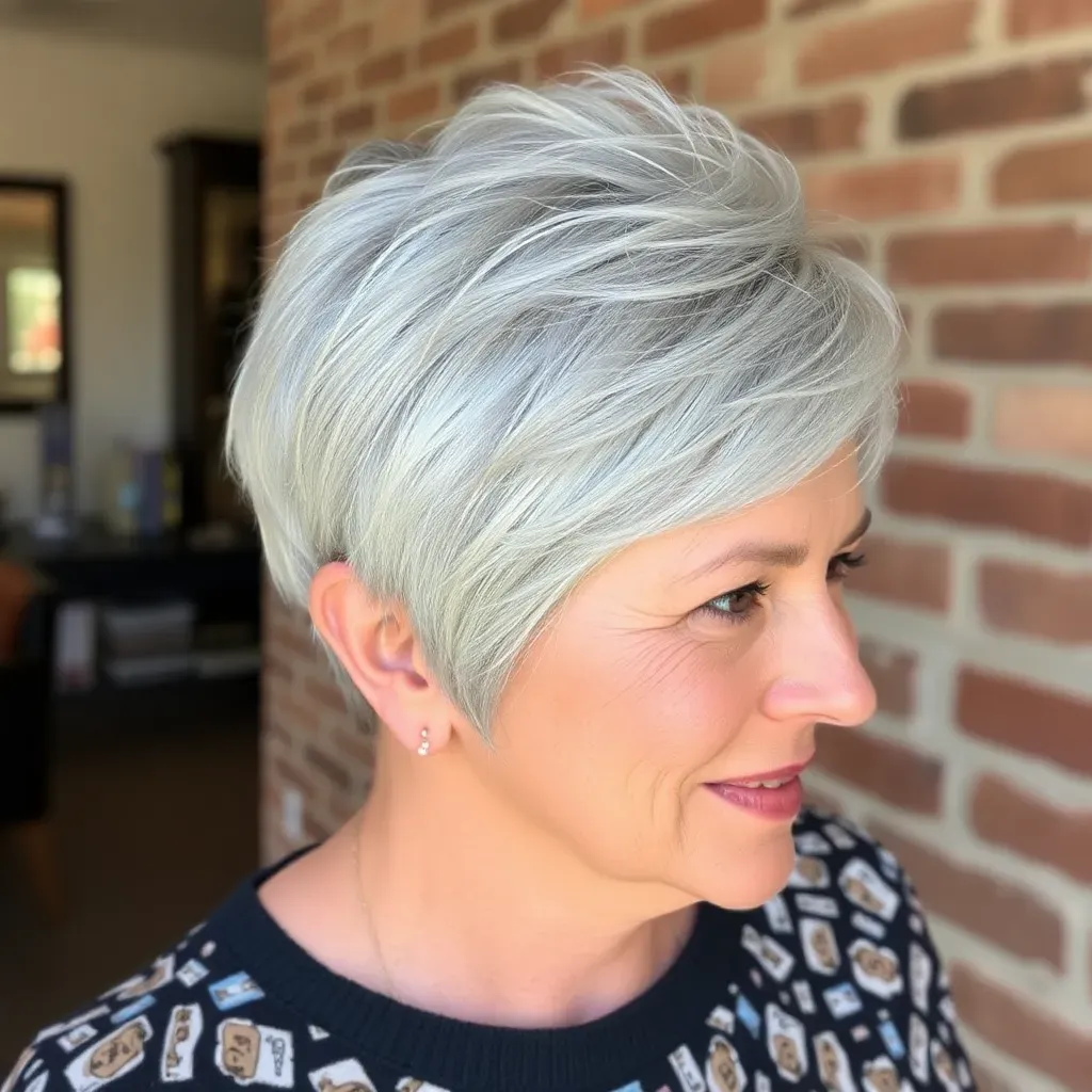 short haircuts for older women