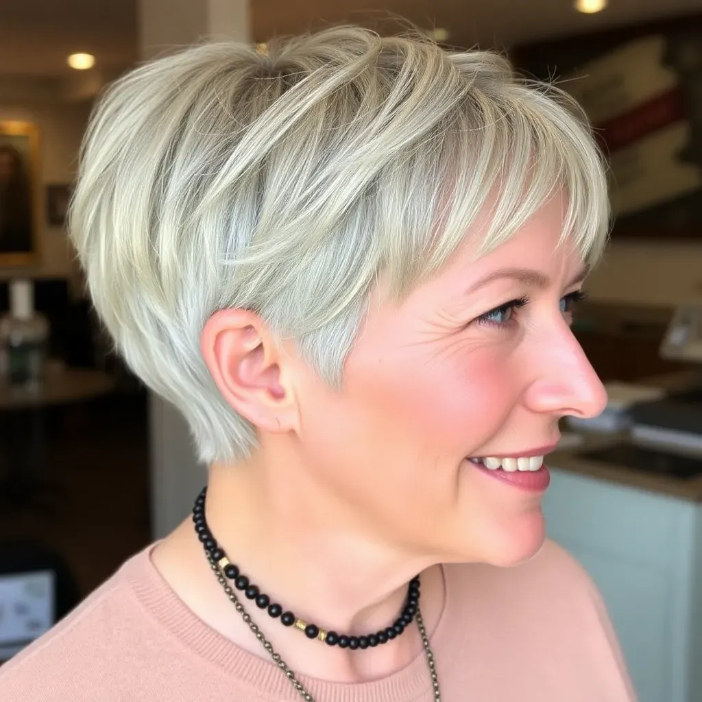 short haircuts for older women