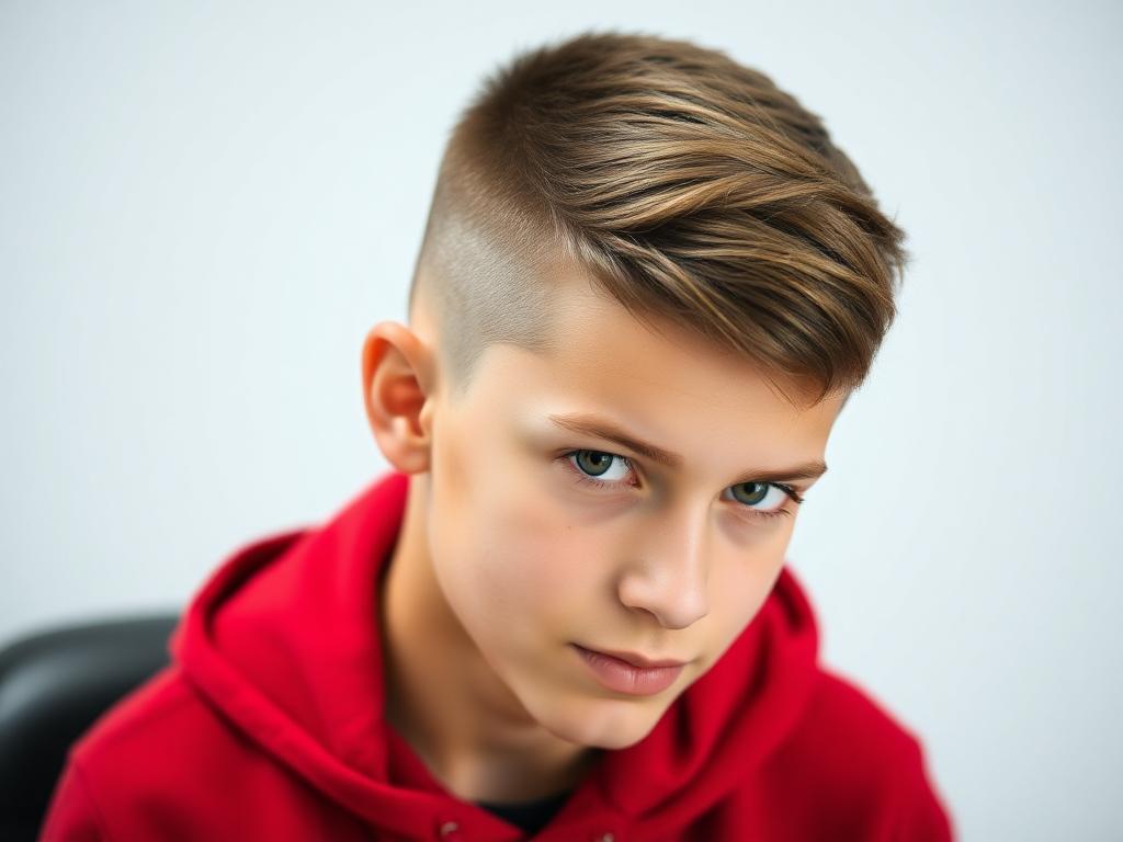 a Teen boy hairstyle