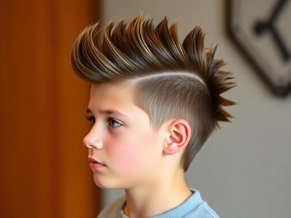 a Teen boy hairstyle