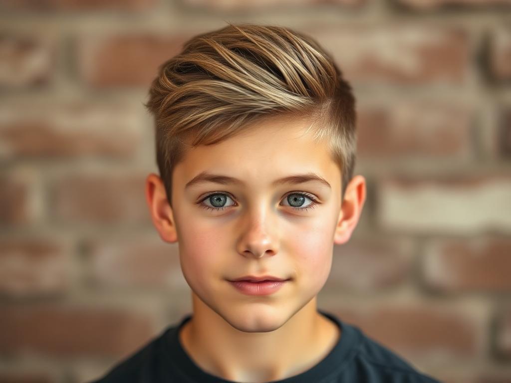 a Teen boy hairstyle