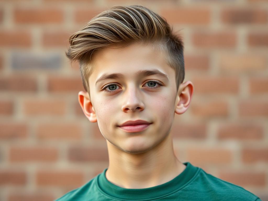 a Teen boy hairstyle