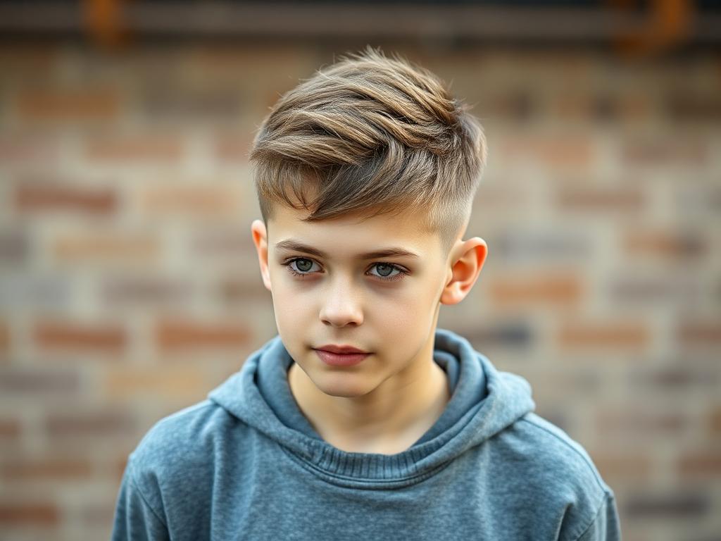 a Teen boy hairstyle