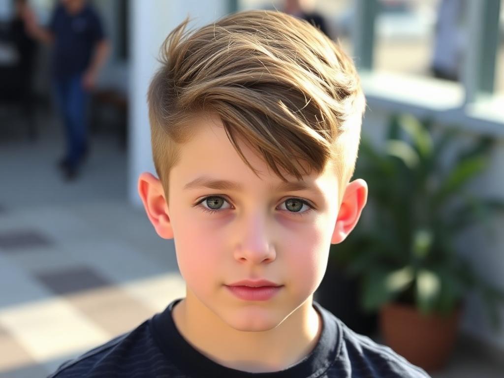 a Teen boy hairstyle