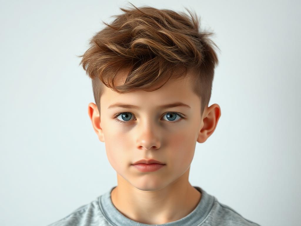 a Teen boy hairstyle