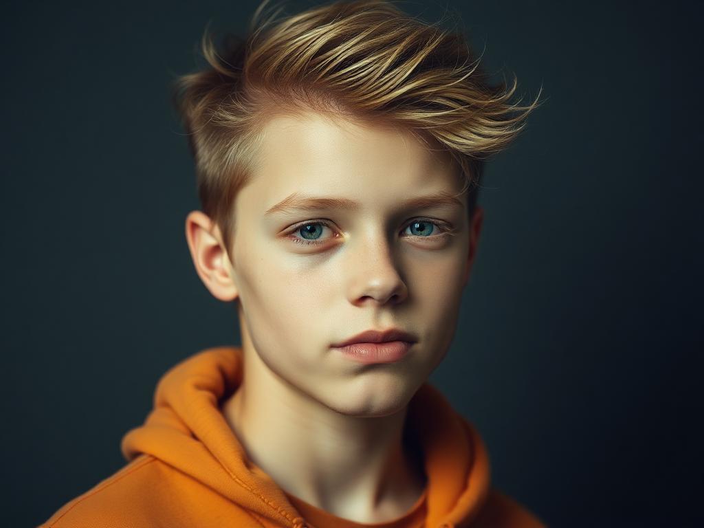 a Teen boy hairstyle